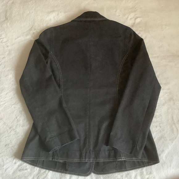 PRIVATE MEMBER WOMENS BLACK BUTTON DOWN JEAN JACKET/ Size Small - Picture 2 of 9